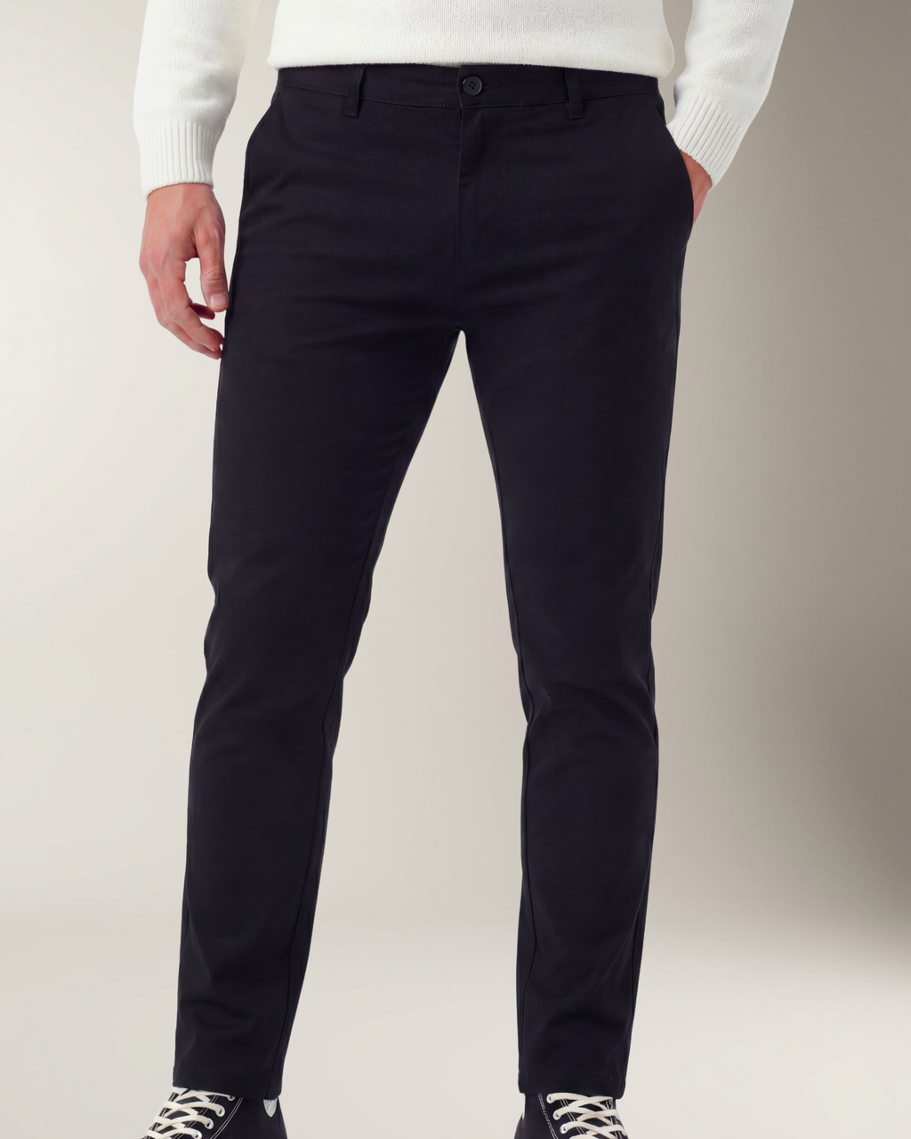 Leo Pantalón Stretch Negro