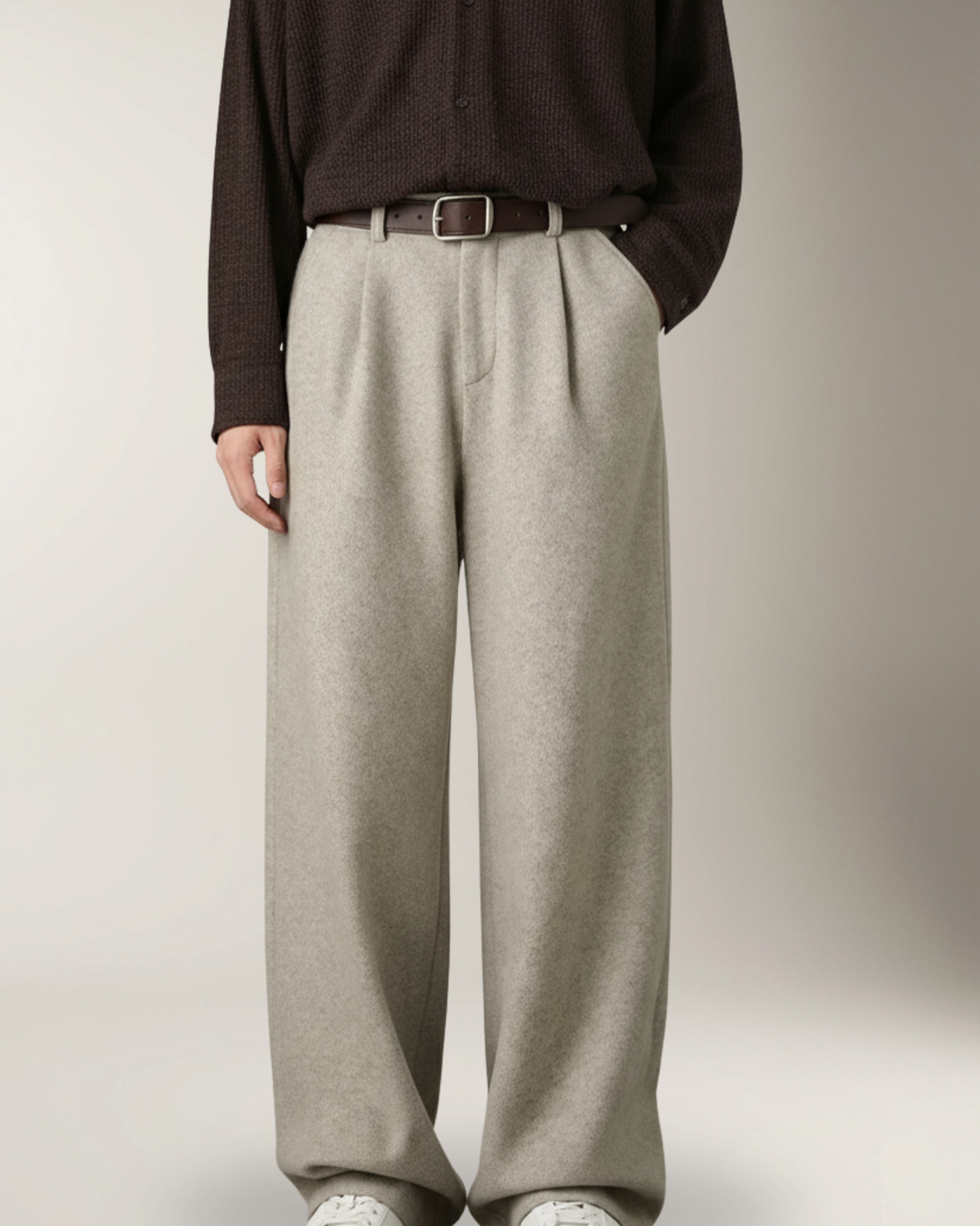 Lorenzo Pantalón Wide-Leg Comfort | Beige