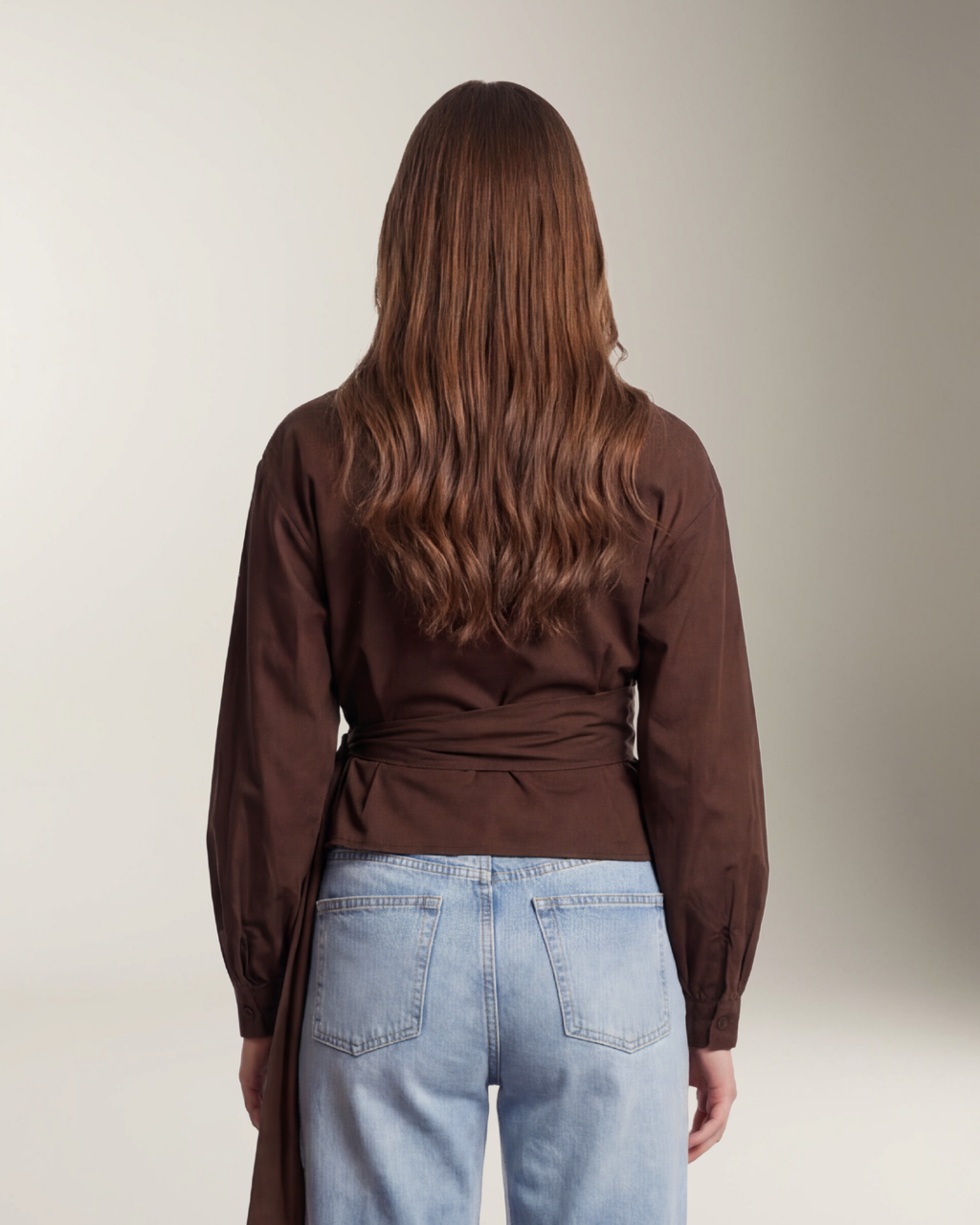 Luna Blusa Cruzada Elegante