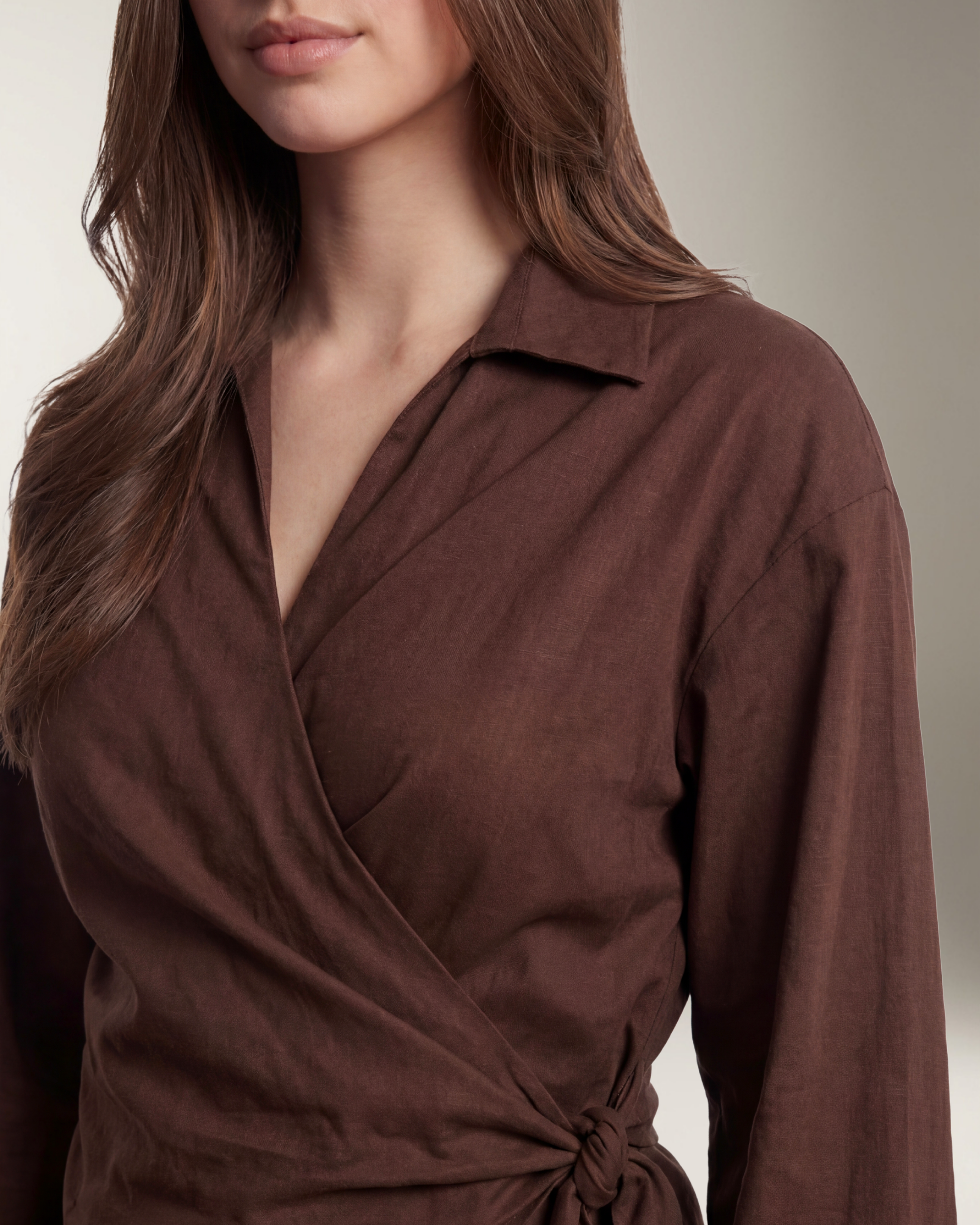 Luna Blusa Cruzada Elegante