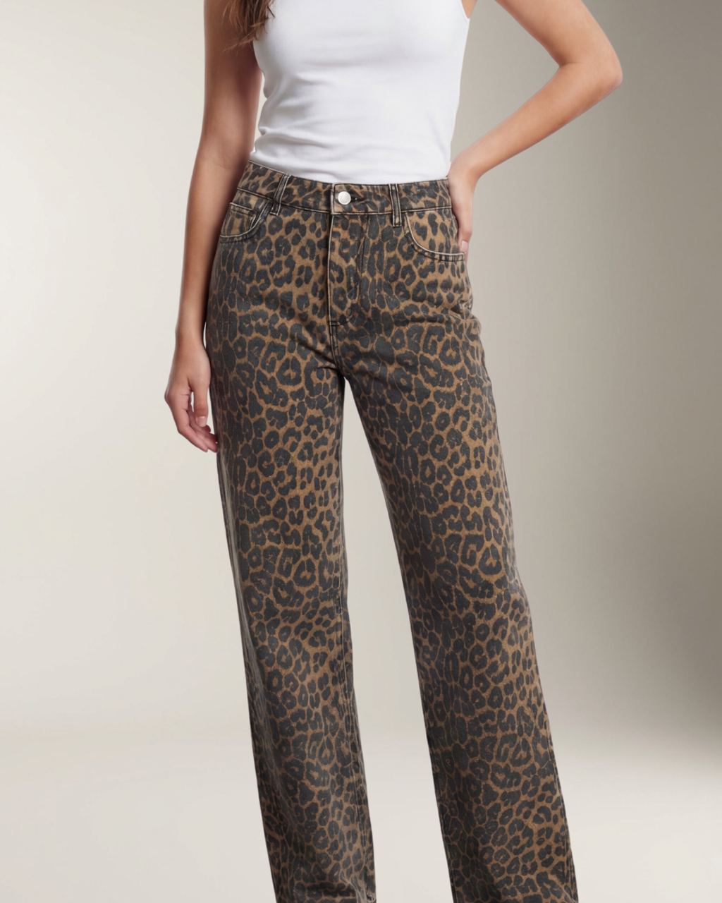 Aura Jeans Flare de Tiro Alto