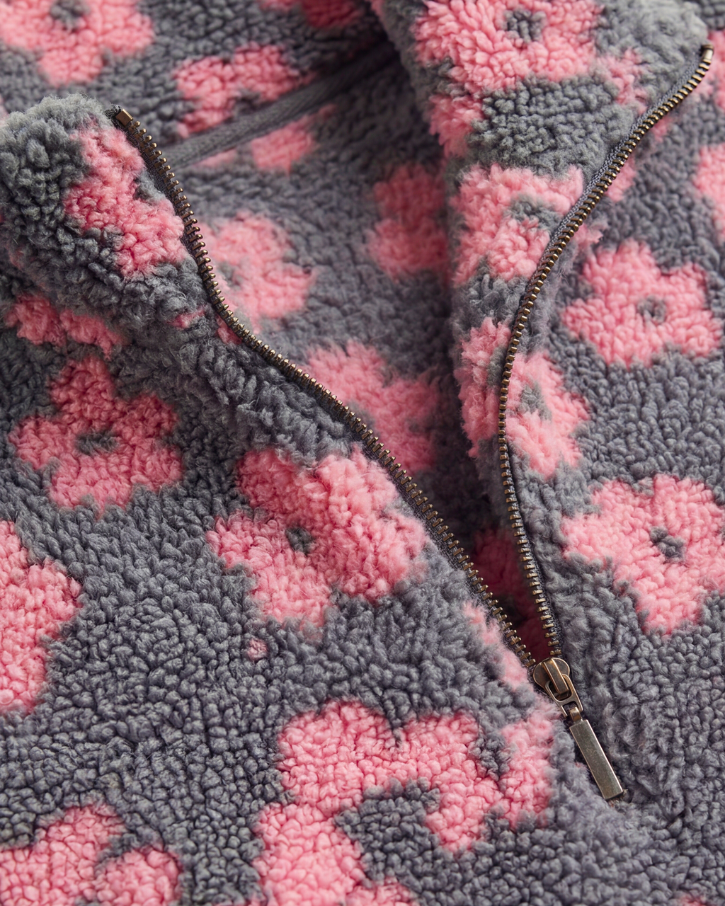 Daisy Chaqueta Teddy Cálida Morada