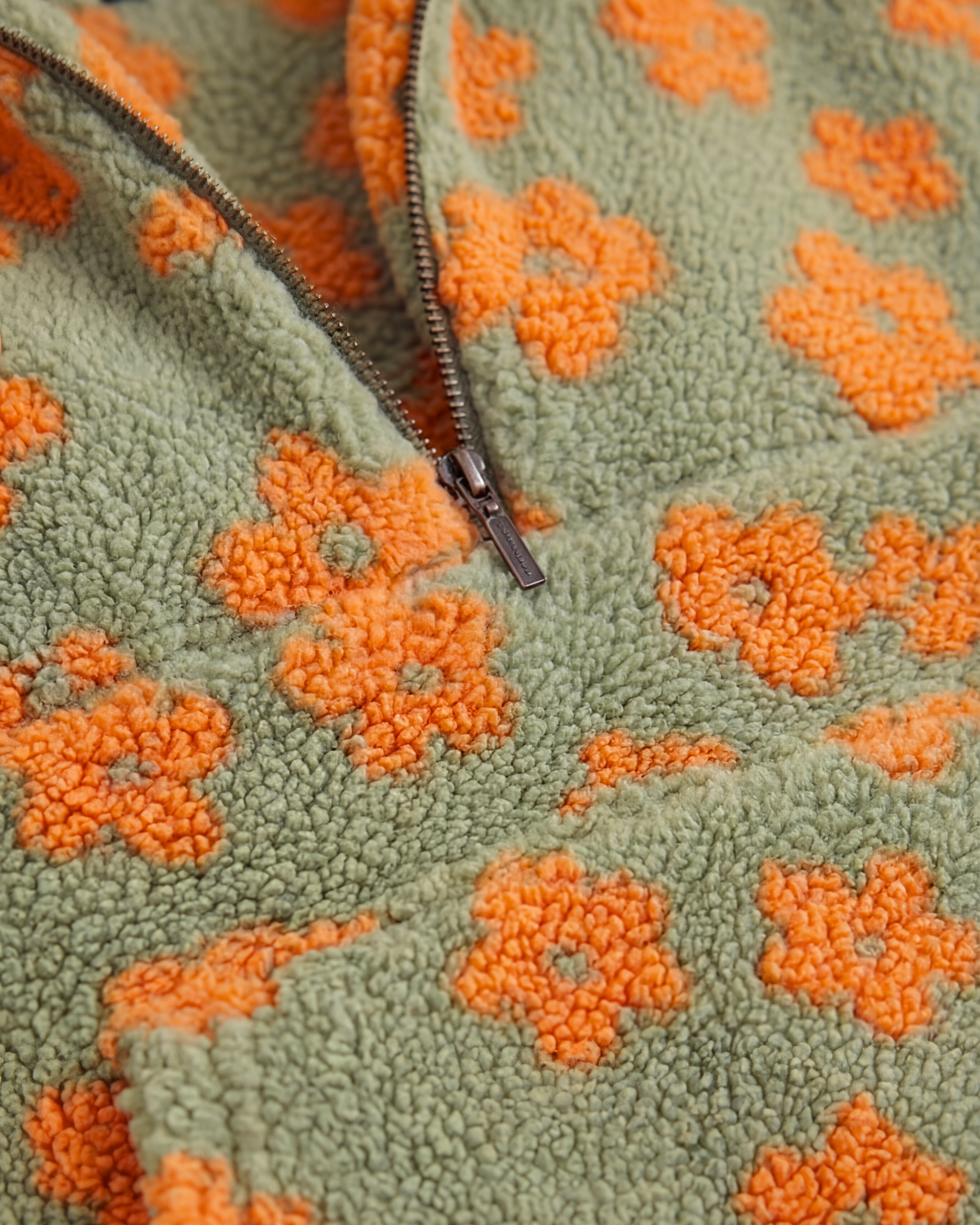 Daisy Chaqueta Teddy Cálida Naranja