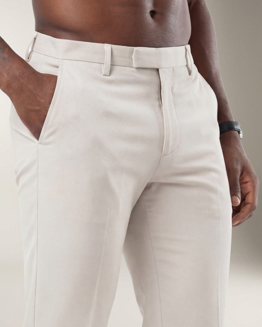 Marco Pantalón Hybrid Stretch - Blanco