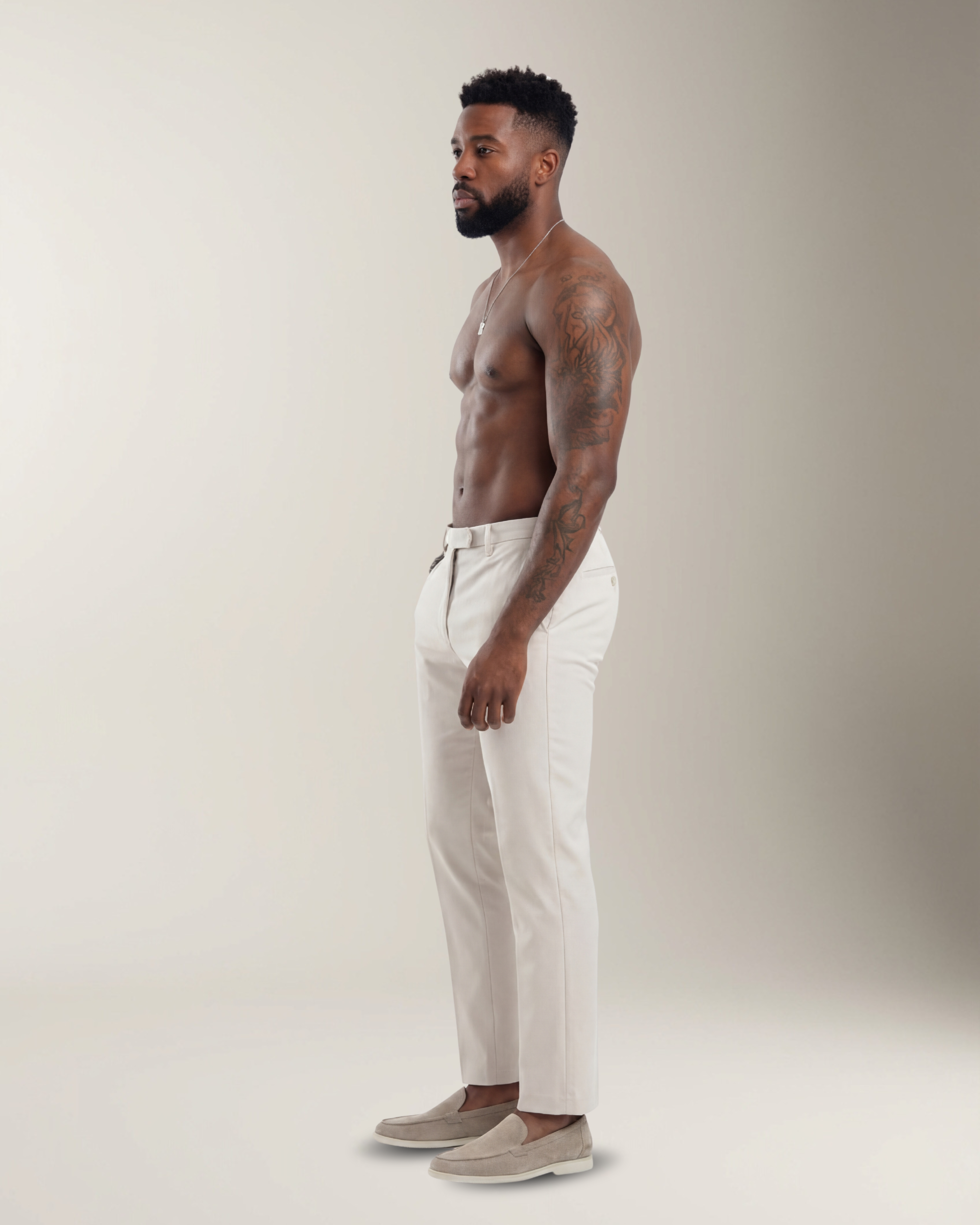 Marco Pantalón Hybrid Stretch - Blanco