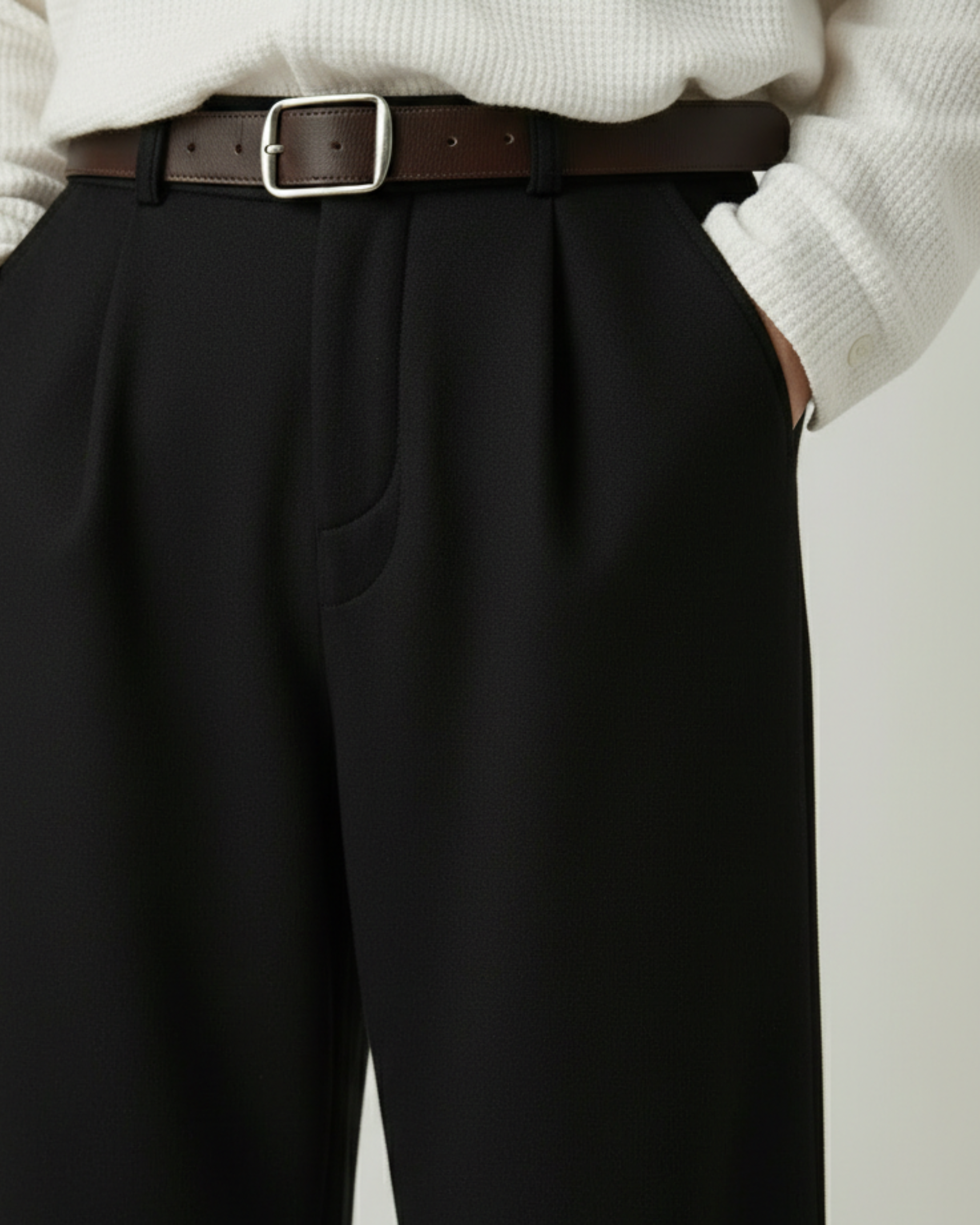 Lorenzo Pantalón Wide-Leg Comfort | Black