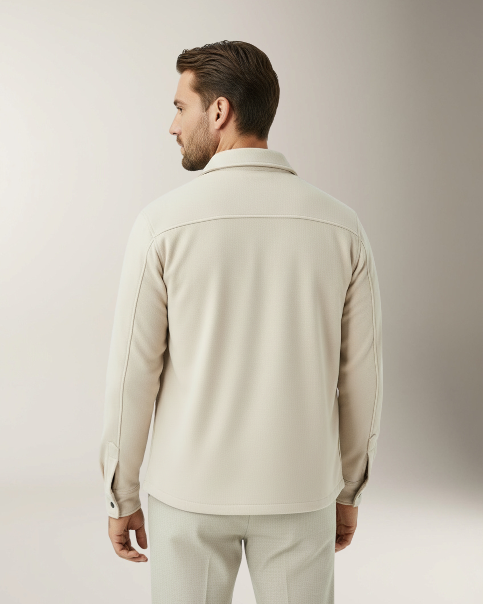 Adrien Overshirt Premium - Beige