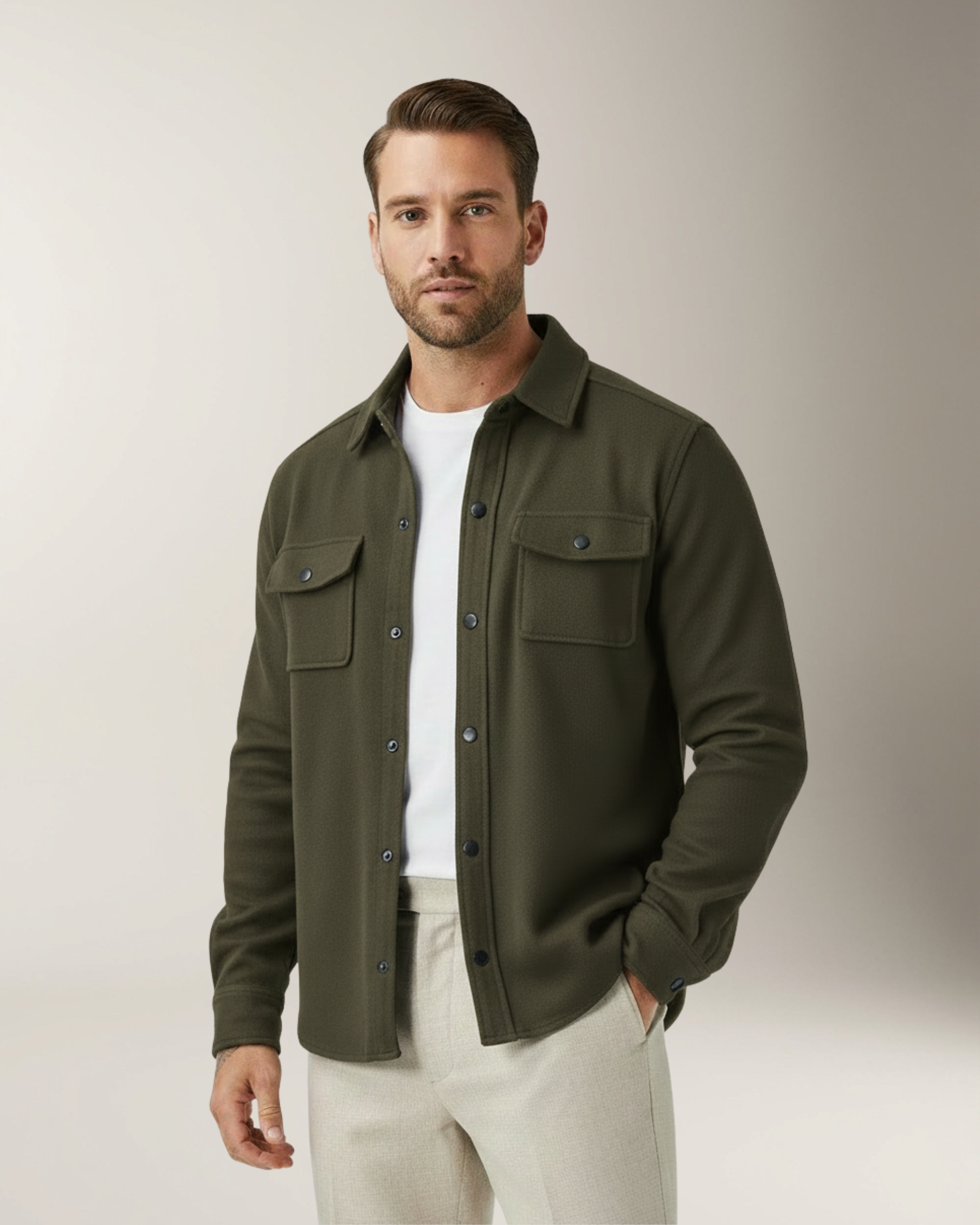 Adrien Overshirt Premium - Verde