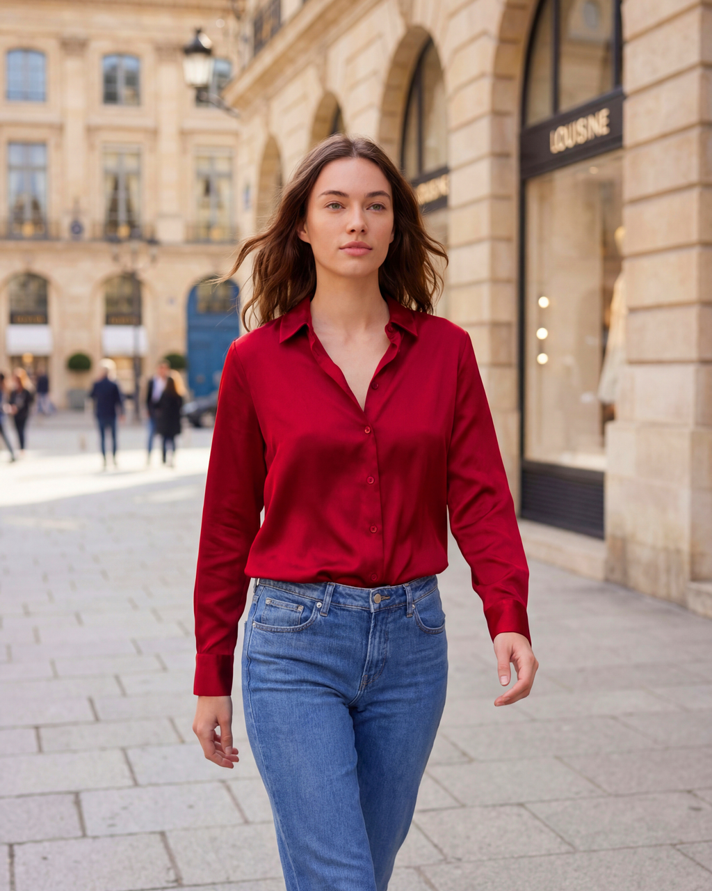 Clara Camisa de Seda Clásica