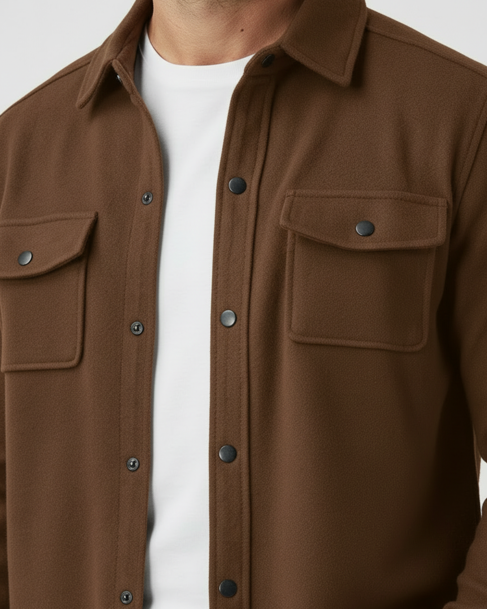 Adrien Overshirt Premium - Café