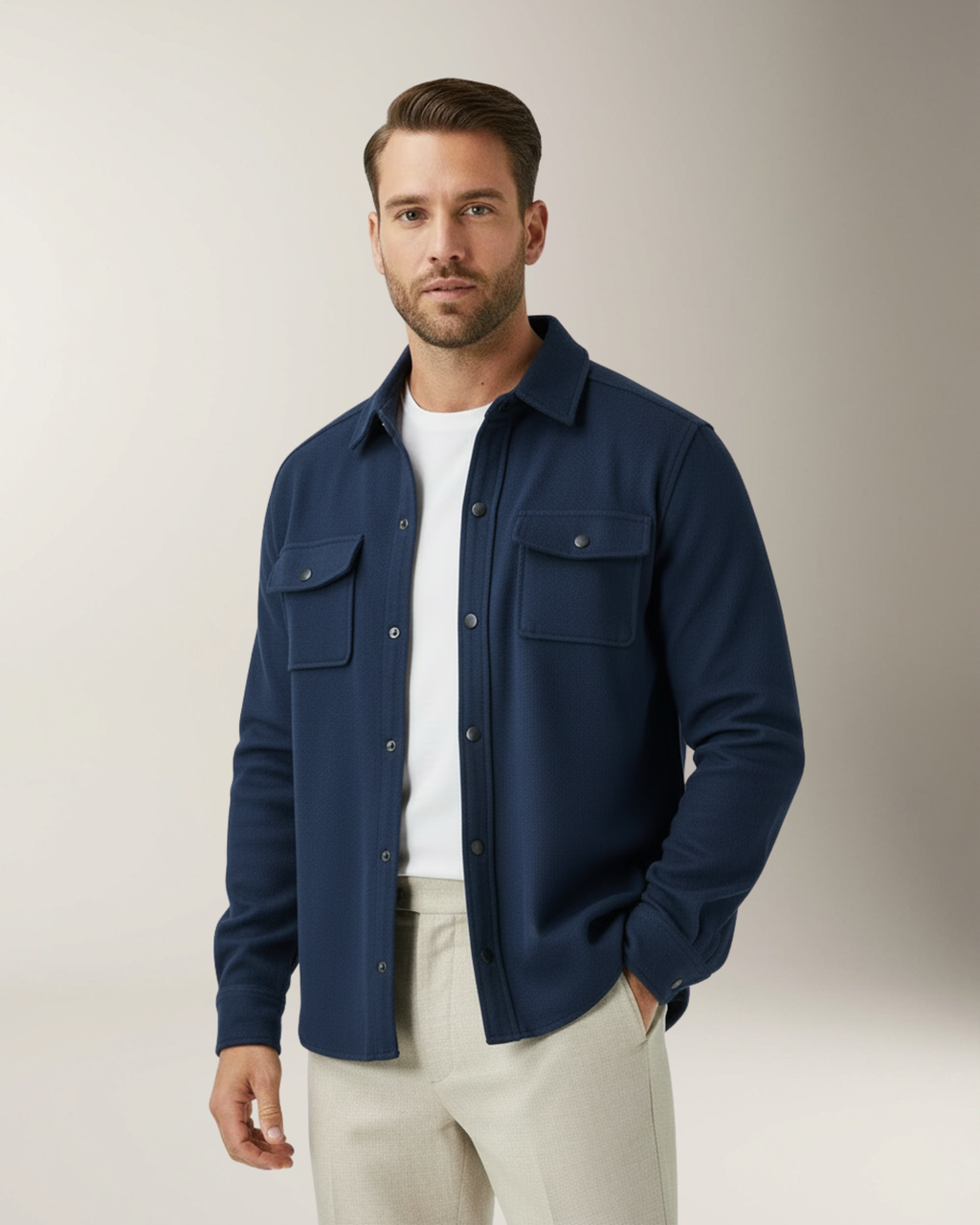 Adrien Overshirt Premium - Azul