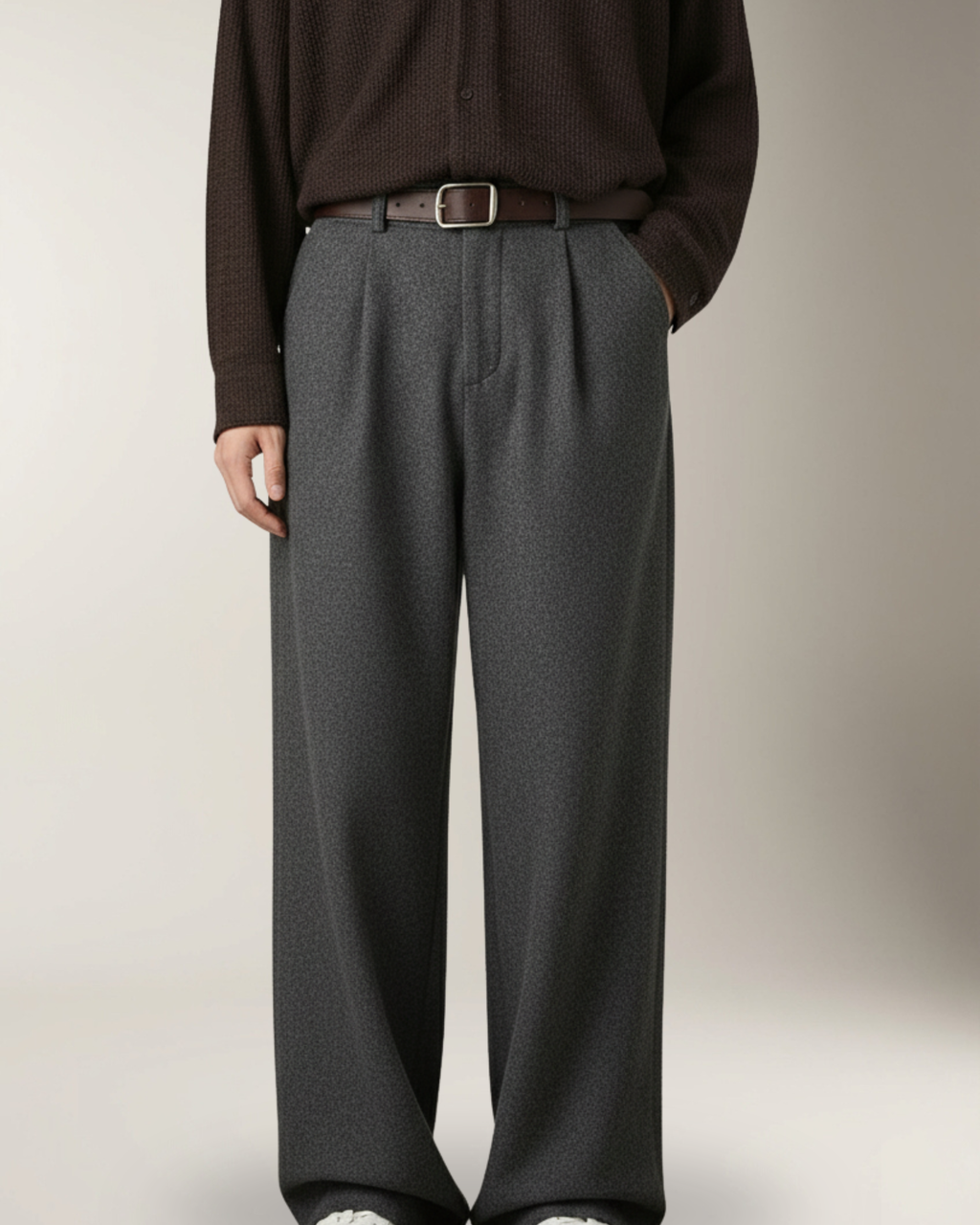 Lorenzo Pantalón Wide-Leg Comfort | Gray