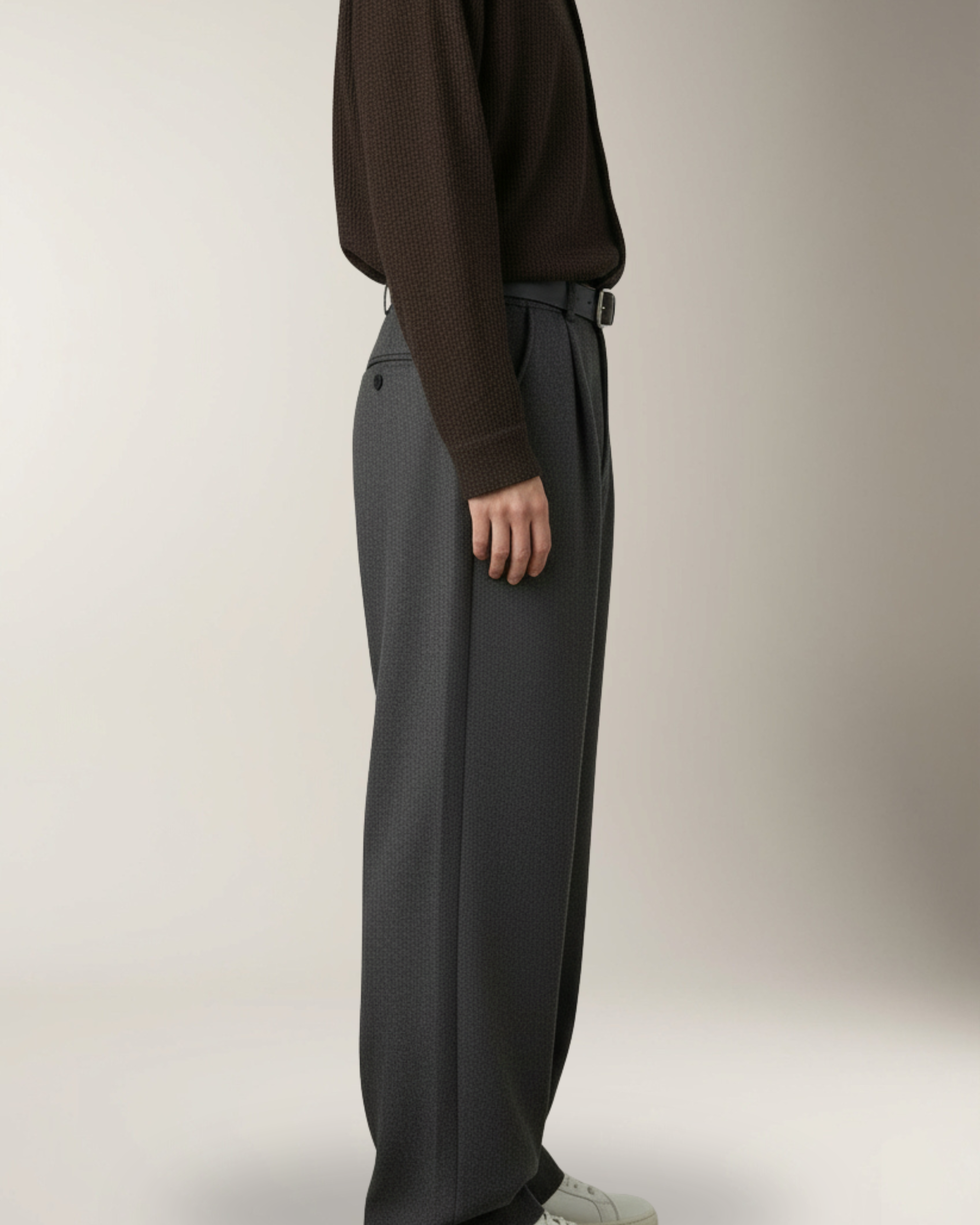 Lorenzo Pantalón Wide-Leg Comfort | Gray